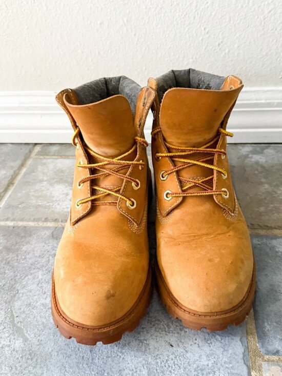 Timberland 6 Inch Premium Boots Mens 5 Leather Wheat Nubuck Waterproof main image 6